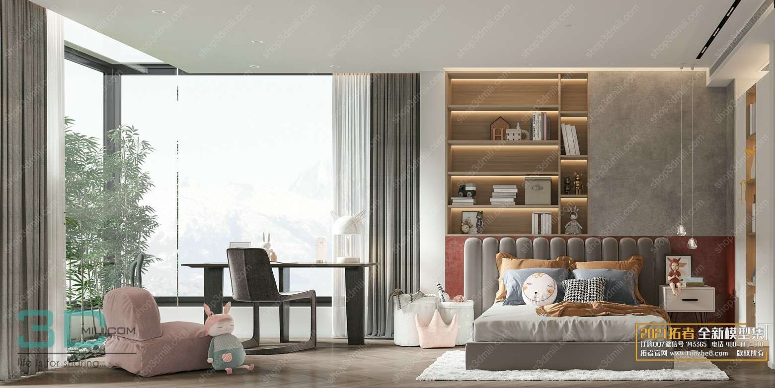 Bedroom Childrens 13 3dsmax File Free Download